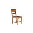 Pemberly Row Brown Solid Wood 7-Piece Dining Set with Live Edge Table and Chairs