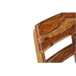 Pemberly Row Brown Solid Wood 7-Piece Dining Set with Live Edge Table and Chairs