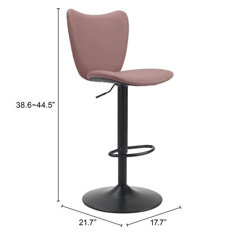 Pemberly Row Modern / Contemporary Engineered Wood Barstool Brown