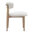 Pemberly Row Contemporary Aluminum Outdoor Dining Chair White