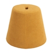 Pemberly Row Contemporary Assembled Engineered Wood Ottoman Yellow