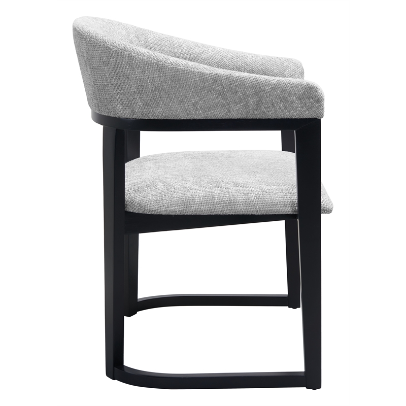 Pemberly Row Modern / Contemporary Solid Wood Dining Chair Gray