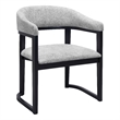 Pemberly Row Modern / Contemporary Solid Wood Dining Chair Gray