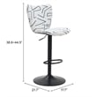 Pemberly Row Modern / Contemporary Engineered Wood Barstool White