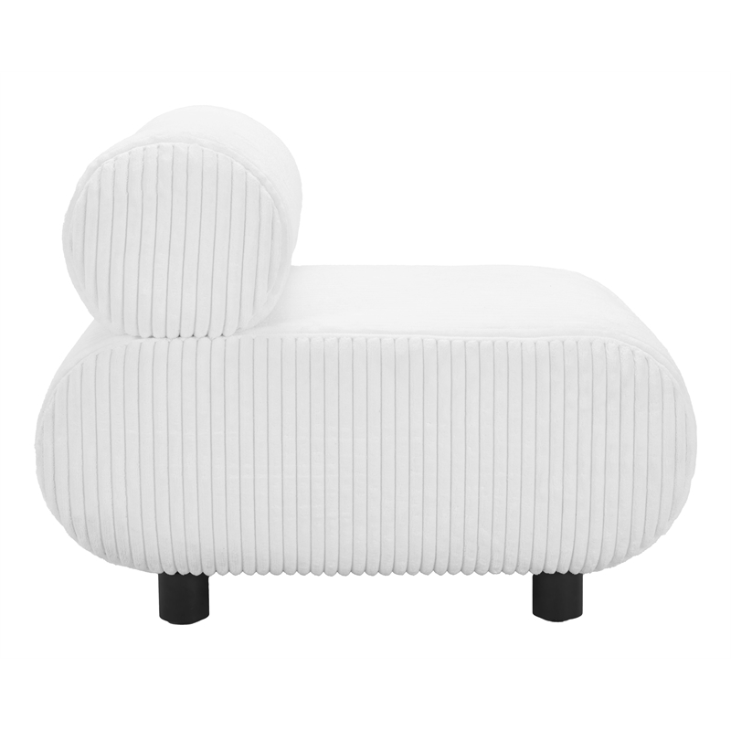 Pemberly Row Contemporary Engineered Wood Accent Chair White