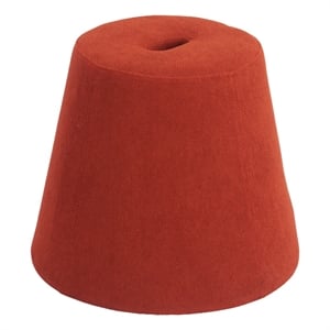 Pemberly Row Contemporary Assembled Engineered Wood Ottoman Red