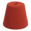 Pemberly Row Contemporary Assembled Engineered Wood Ottoman Red