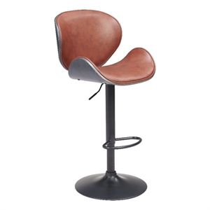 Pemberly Row Modern / Contemporary Engineered Wood Barstool Brown
