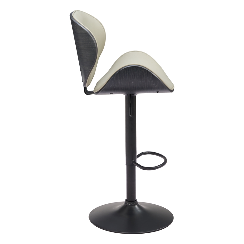 Pemberly Row Modern / Contemporary Engineered Wood Barstool Gray