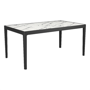 Pemberly Row Modern / Contemporary Wood Dining Table White Finish
