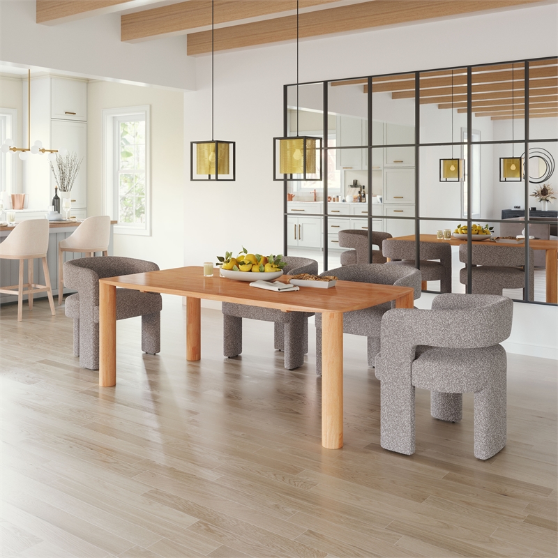 Pemberly Row Modern / Contemporary Wood Dining Table Natural