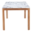 Pemberly Row Modern / Contemporary Wood Dining Table White Finish
