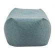 Pemberly Row Contemporary Assembled Fabric Outdoor Ottoman Green