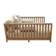 Pemberly Row Modern / Contemporary Wood Outdoor Daybed Gray Finish