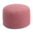 Pemberly Row Contemporary Assembled Fabric Outdoor Ottoman Red