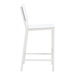 Pemberly Row Modern / Contemporary Aluminum Outdoor Barstool White