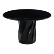 Pemberly Row Contemporary Engineered Wood Dining Table Black
