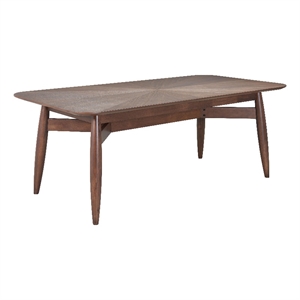Pemberly Row Contemporary Wood Rectangular Dining Table Espresso