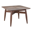 Pemberly Row Modern / Contemporary Wood Square Dining Table Espresso