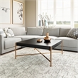 Pemberly Row Modern / Contemporary Wood Coffee Table Black Finish
