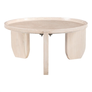 Pemberly Row Contemporary Engineered Wood Coffee Table Natural