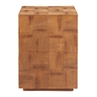 Pemberly Row Contemporary Assembled Metal Side Table Natural