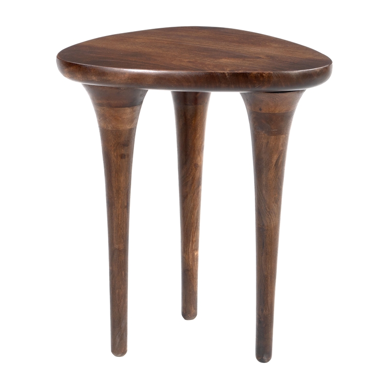 Pemberly Row Modern / Contemporary Wood Side Table Walnut Finish