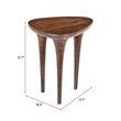 Pemberly Row Modern / Contemporary Wood Side Table Walnut Finish