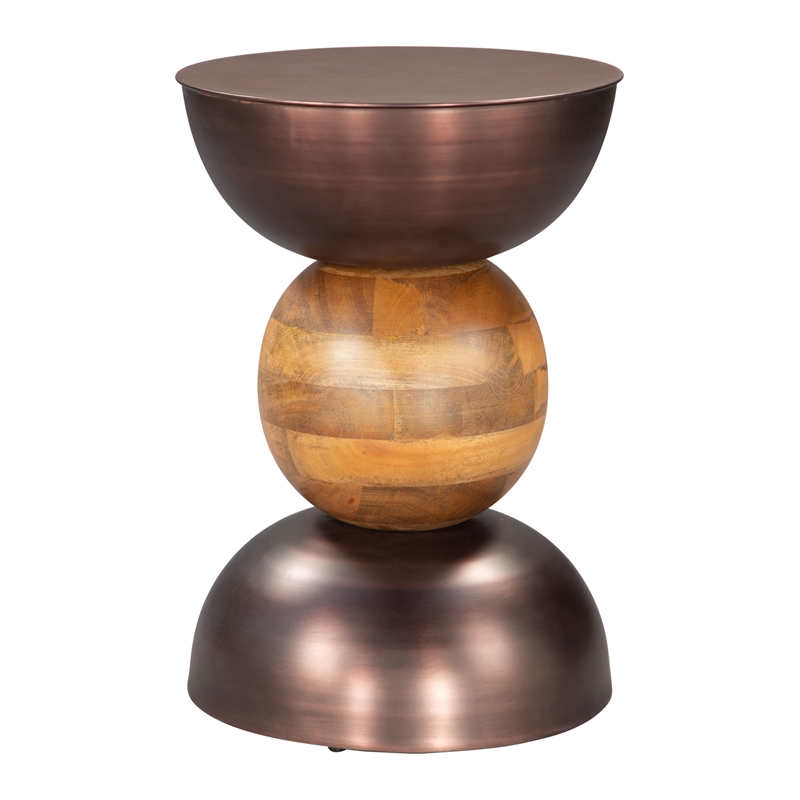 Pemberly Row Modern / Contemporary Assembled Metal Side Table Bronze