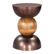 Pemberly Row Modern / Contemporary Assembled Metal Side Table Bronze
