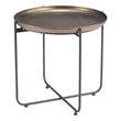 Pemberly Row Modern / Contemporary Metal Side Table Bronze Finish