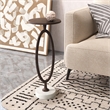 Pemberly Row Contemporary Assembled Aluminum Accent Table Bronze