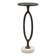 Pemberly Row Contemporary Assembled Aluminum Accent Table Bronze