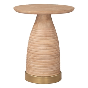 Pemberly Row Modern / Contemporary Assembled Wood Side Table Natural