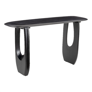 Pemberly Row Modern / Contemporary Wood Console Table Black Finish