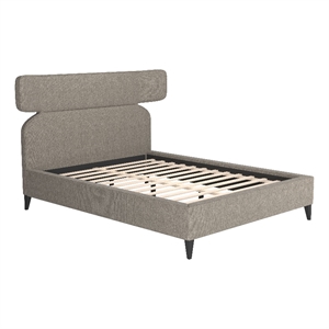 Pemberly Row Modern / Contemporary Wood Queen Bed Olive Brown