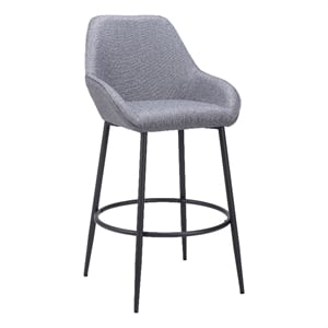 Pemberly Row Modern / Contemporary Engineered Wood Barstool Gray
