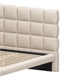 Pemberly Row Modern / Contemporary Solid Wood King Bed Beige