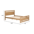 Pemberly Row Modern / Contemporary Engineered Wood Queen Bed Brown