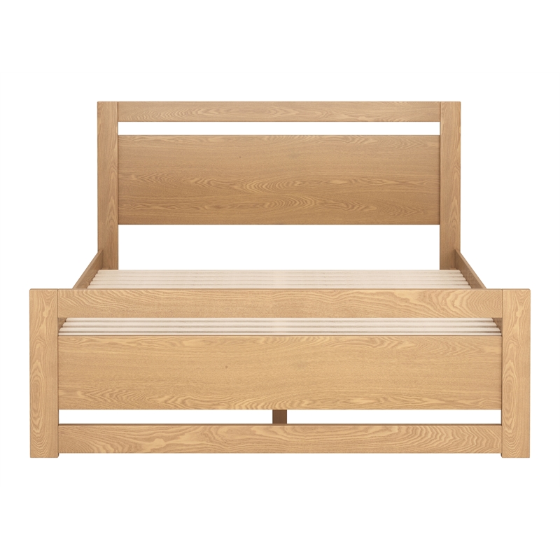 Pemberly Row Modern / Contemporary Engineered Wood Queen Bed Brown