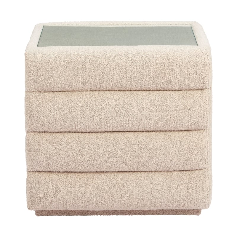 Pemberly Row Modern / Contemporary Engineered Wood Nightstand Beige