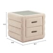 Pemberly Row Modern / Contemporary Engineered Wood Nightstand Beige
