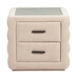 Pemberly Row Modern / Contemporary Engineered Wood Nightstand Beige