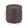 Pemberly Row Modern / Contemporary Engineered Wood Ottoman Espresso