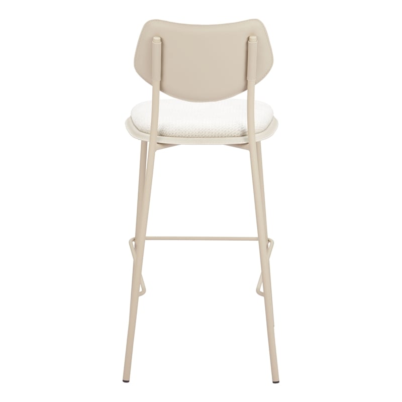 Pemberly Row Contemporary Engineered Wood Barstool (Set of 4) Light Gray