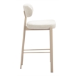 Pemberly Row Contemporary Engineered Wood Barstool (Set of 2) Light Gray