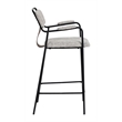 Pemberly Row Contemporary Counter Stool (Set of 2) Gray Tweed