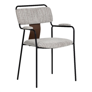Pemberly Row Contemporary Dining Chair (Set of 2) Gray Tweed