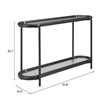 Pemberly Row Modern / Contemporary Solid Wood Console Table Black
