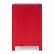Pemberly Row Set of 2 Contemporary 2-Drawer Accent Chests In Red